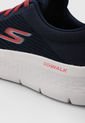 Tenis Training Azul Navy-Marfil-Salmón Skechers Go Walk Flex Alani de Skechers