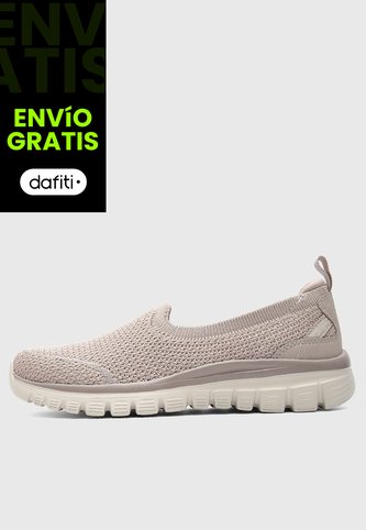 Tenis Lifestyle SKECHERS Graceful - Breezestep Taupe Skechers