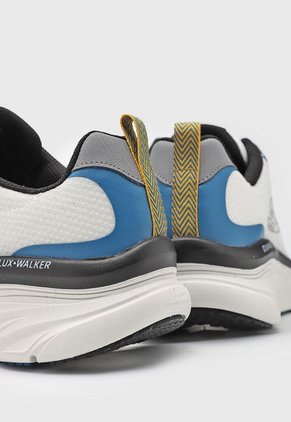 Tenis Training Blanco-Negro-Azul Skechers D'Lux Walker - Scrambler