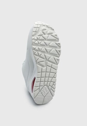 Tenis Lifestyle Blanco-Rojo Skechers Uno-Dripping In Love