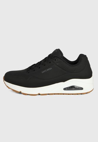 Skechers - Tenis Lifestyle Negro-Blanco Skechers Uno - Stand | Knasta Chile