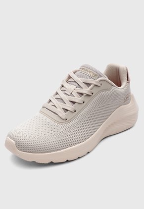 Tenis Lifestyle SKECHERS Bobs Squad Waves - Current Look Beige