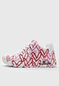 Tenis Lifestyle Blanco-Rojo-Magenta Skechers Uno - Apread The Love de Skechers