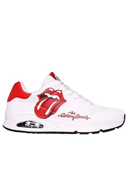 Tenis Skechers Uno Rolling Stones Para Hombre Color Blanco