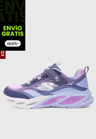 Tenis Lifestyle SKECHERS S Lights Azul Skechers