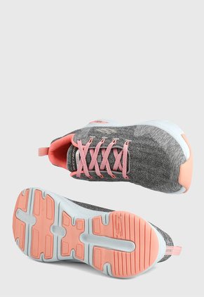 Tenis Training Gris-Coral-Blanco Skechers Arch Fit