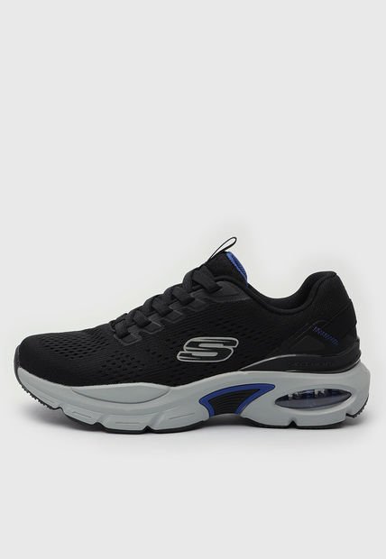 Tenis Lifestyle Negro-Gris-Azul Skechers Skech-Air Ventura