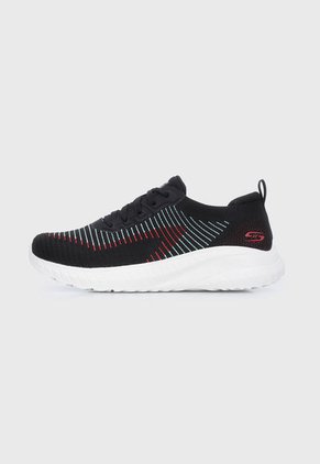 Tenis Running Negro-Rojo-Blanco Skechers Bobs Squad Chaos Renegade Parade