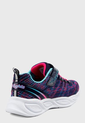 Tenis Training Azul-Multicolor Skechers Kids S LIights 20300L Bkmt