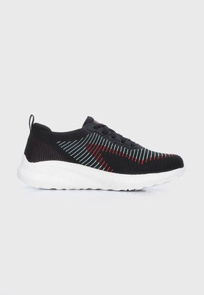 Tenis Running Negro-Rojo-Blanco Skechers Bobs Squad Chaos Renegade Parade
