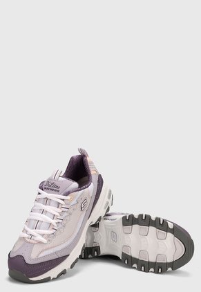 Tenis Lifestyle Lila-Beige-Violeta Skechers D'Lites - Cool Change