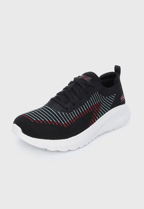 Tenis Running Negro-Rojo-Blanco Skechers Bobs Squad Chaos Renegade Parade