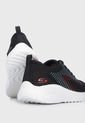 Tenis Running Negro-Rojo-Blanco Skechers Bobs Squad Chaos Renegade Parade de Skechers