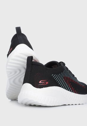Tenis Running Negro-Rojo-Blanco Skechers Bobs Squad Chaos Renegade Parade