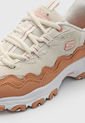 Tenis Lifestyle Beige-Nude-Blanco Skechers D'Lites-Get Wavy de Skechers