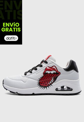 Tenis SKECHERS Uno - Rolling Stones Single Blanco Skechers