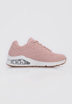 Tenis Lifestyle Palo Rosa-Blanco Skechers Street Uno 2