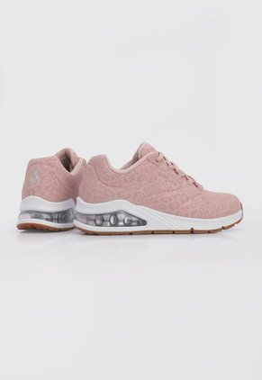 Tenis Lifestyle Palo Rosa-Blanco Skechers Street Uno 2