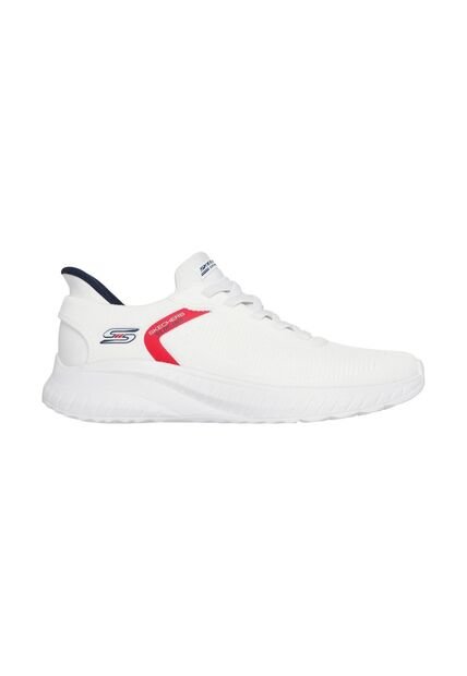 Tenis Skechers Hombre Bobs Squad Chaos Memory Foam Blanco