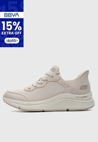 Tenis SKECHERS Bobs Arch Comfort B Sweet Beige Skechers