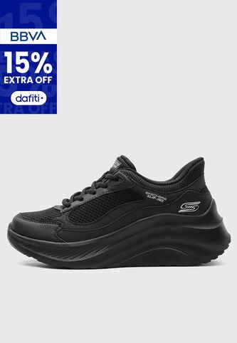 Tenis SKECHERS Chaos Hi Negro Skechers