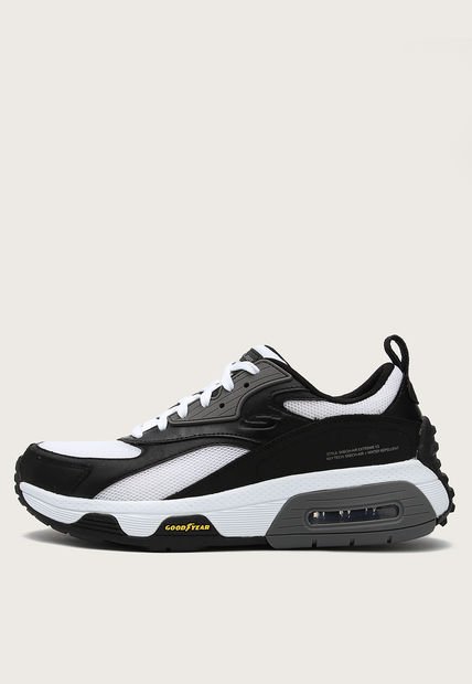 Tenis Lifestyle Negro-Blanco-Gris Skechers Skech-Air Extreme V.2