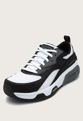Tenis Lifestyle Negro-Blanco-Gris Skechers Skech-Air Extreme V.2