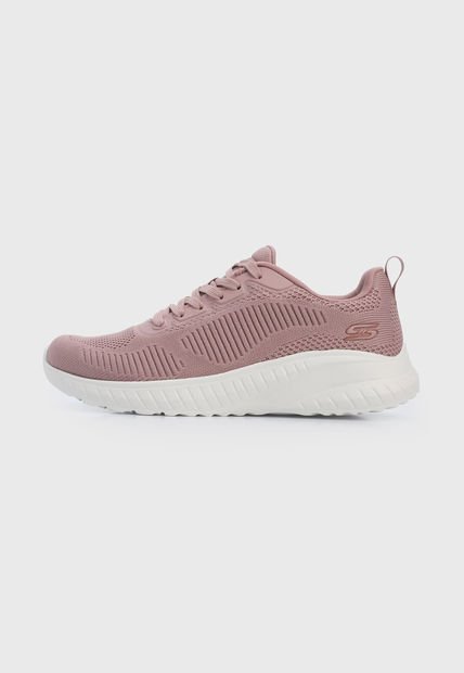 Tenis Training Rosa-Marfil Skechers Bobs Squad Chaos