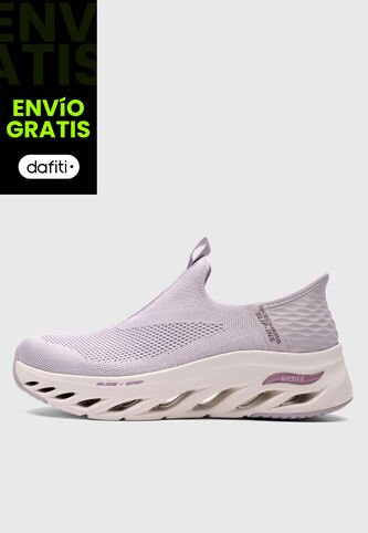 Tenis Lifestyle SKECHERS Arch Fit Glide Step - New League Lila Skechers