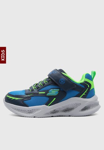 Tenis Lifestyle SKECHERS Meteor-Lights Azul Skechers