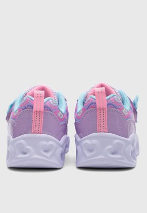 Tenis Lifestyle SKECHERS Heart Lights Violeta