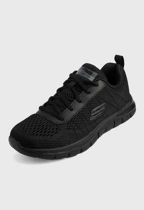 Tenis Training Negro Skechers Track - Moulton