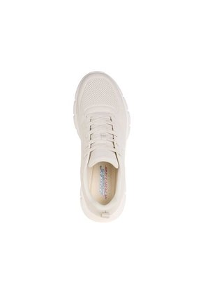 Tenis Skechers Hombre Bobs B Flex Memory Foam Blanco Crema