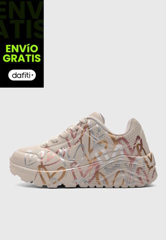 Tenis Lifestyle SKECHERS Uno Lite - Metallic Love Beige Skechers