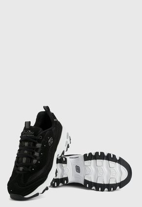Tenis Lifestyle Negro-Blanco Skechers D`lites