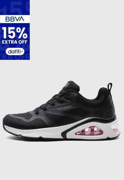 Tenis SKECHERS Tres Air Uno - Revolution Airy Negro