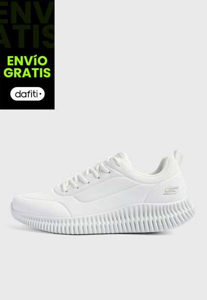 Tenis Lifestyle SKECHERS Bobs Geo Lite Lace Up Blanco