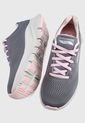 Tenis Running Gris-Rosa Skechers  Arch Fit-Sunny Outlook de Skechers