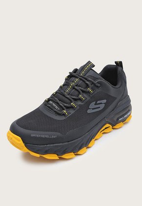 Tenis Outdoor Negro-Amarillo Skechers Max Protect