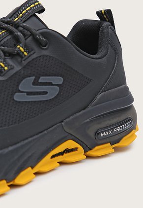 Tenis Outdoor Negro-Amarillo Skechers Max Protect