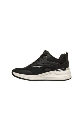 Tenis Skechers  Mujer Duraleather - Mesh W/  - Negro