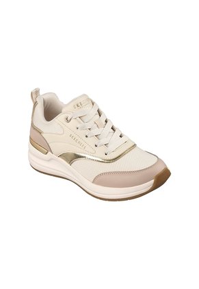 Tenis Skechers  Mujer Duraleather - Mesh W/  - Cafe