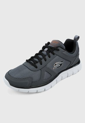 Tenis Training Gris-Negro Skechers Track Scloric
