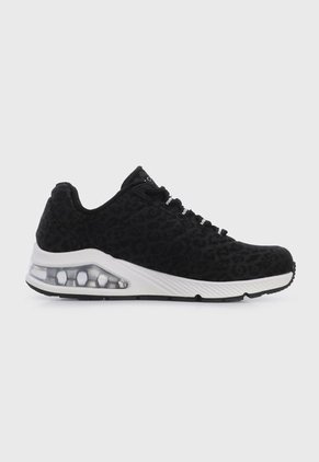 Tenis Lifestyle Negro-Blanco-Gris Skechers Street Uno 2