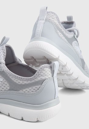 Tenis Running Gris-Marfil Skechers Summits-Free Classics