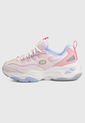 Tenis Lifestyle Rosa-Lila Skechers D'Lites 4.0 - Fresh Diva de Skechers