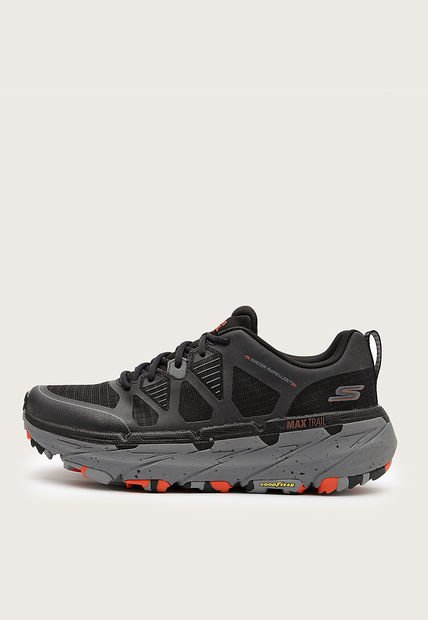 Trail Running Negro-Gris-Naranja Skechers Max Cushioning Premier