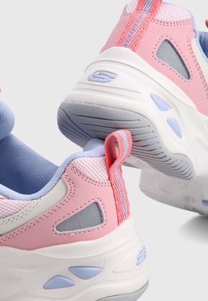 Tenis Lifestyle Rosa-Lila Skechers D'Lites 4.0 - Fresh Diva