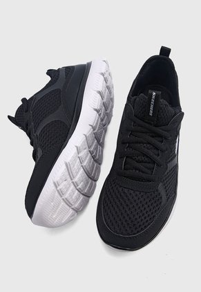 Tenis Running Negro-Blanco Skechers Summits-Free Classics