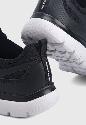 Tenis Running Negro-Blanco Skechers Summits-Free Classics